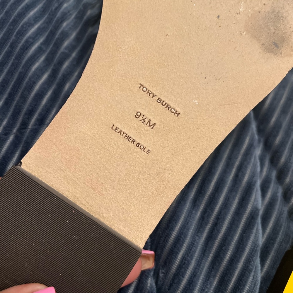Flat sandals yellow Tory Burch